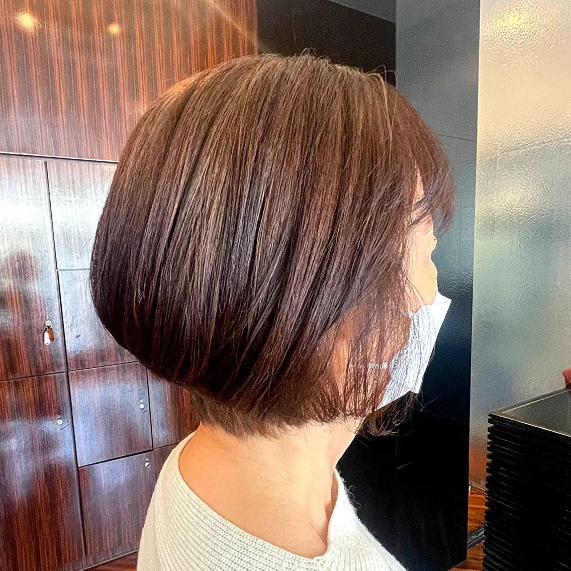 ショート くびれヘア ショートヘア 前さこ 結衣のヘアスタイル
