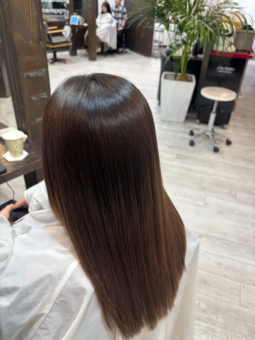 ロング 縮毛矯正 【モデル様募集中】 渡邊 マサキのヘアスタイル
