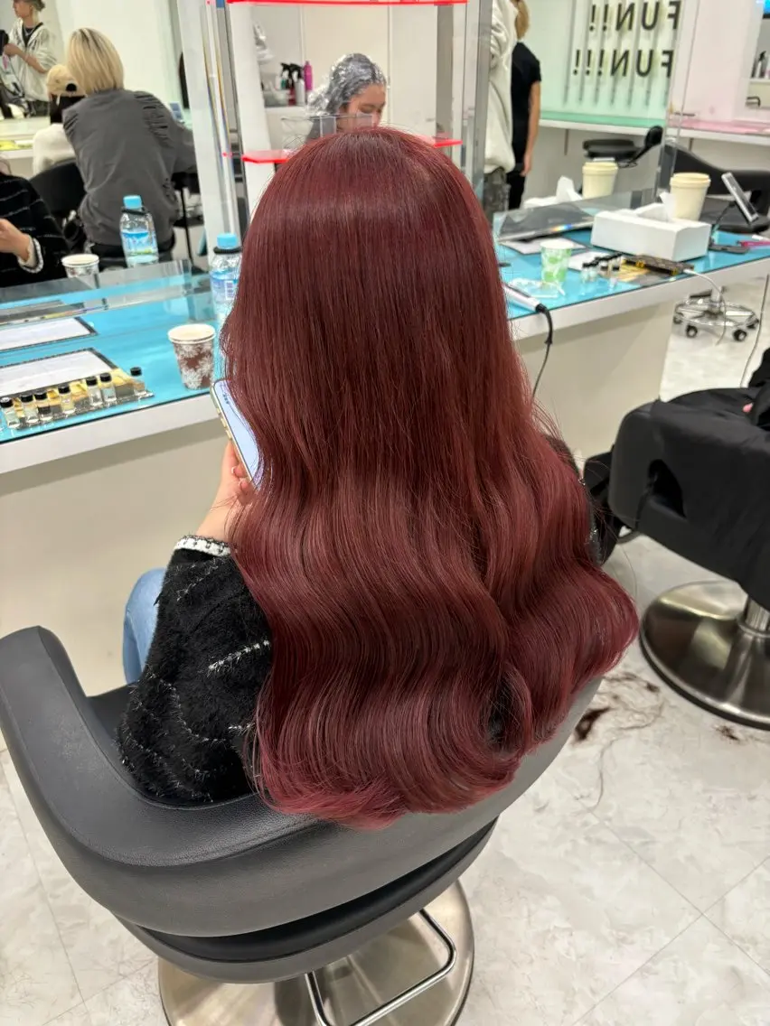 ロング ヘアカラー ブリーチなし暖色 💗AKARI💗のヘアスタイル