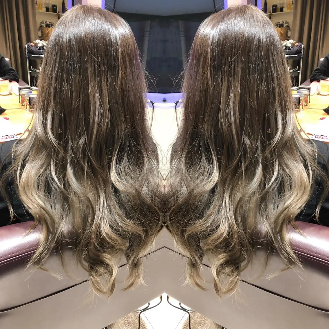 セミロング ヘアカラー ✂︎ショートの匠✂︎ 坂巻 慶輔のヘアスタイル