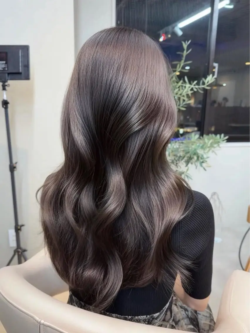 ロング カラー ヘアアレンジ ベージュカラー ブリーチ 透明感カラー ブリーチなしカラー 髪質改善 カット ヘアカラー トリートメント 【博多髪質改善】 吉村 清志のヘアスタイル