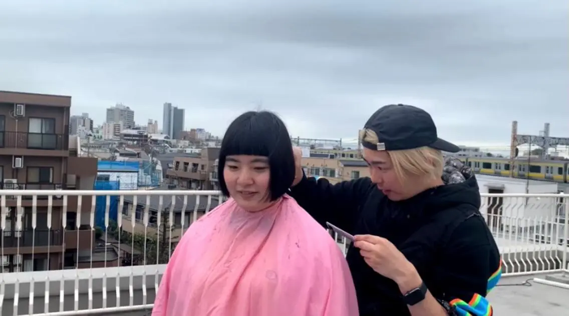 ミディアム カット ✂︎美容師芸人👑 コモリギャルソンのヘアスタイル