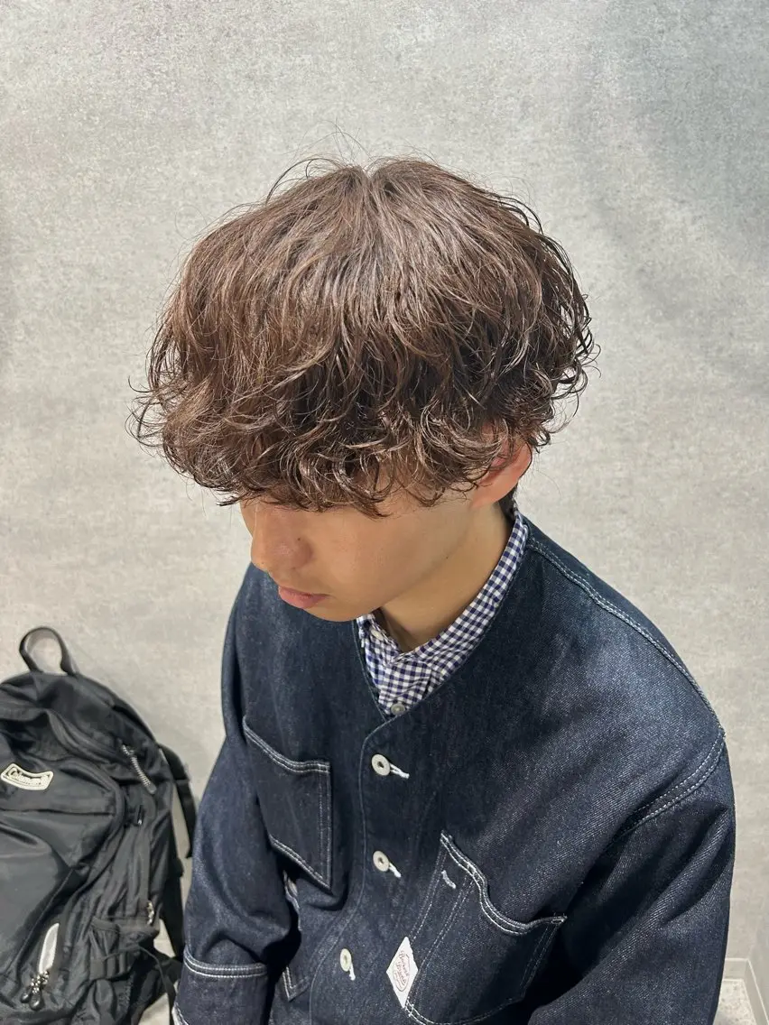 ショート パーマ メンズ メンズパーマ トレンド🔥メンズ 特化⚡️網野裕希のヘアスタイル