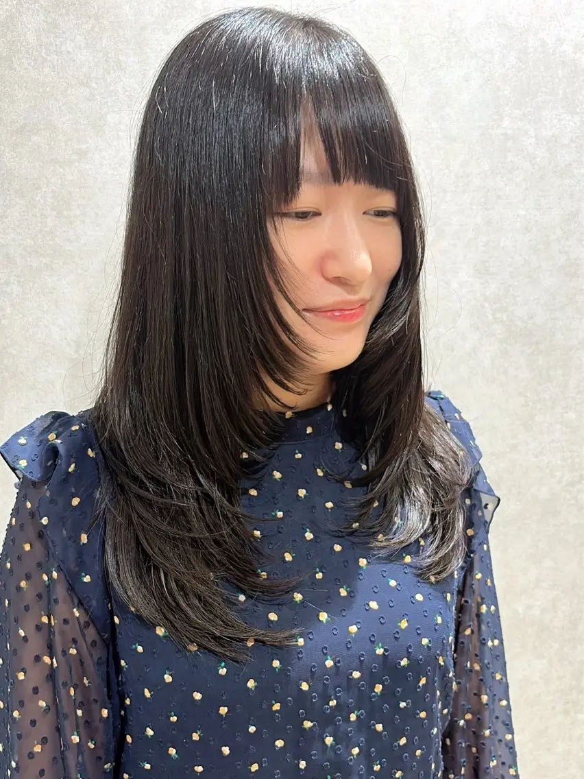 ミディアム 顔周りカット 韓国風ヘア レイヤーカット カット 🕊髪質改善 ・顔周り特化🕊まいのヘアスタイル
