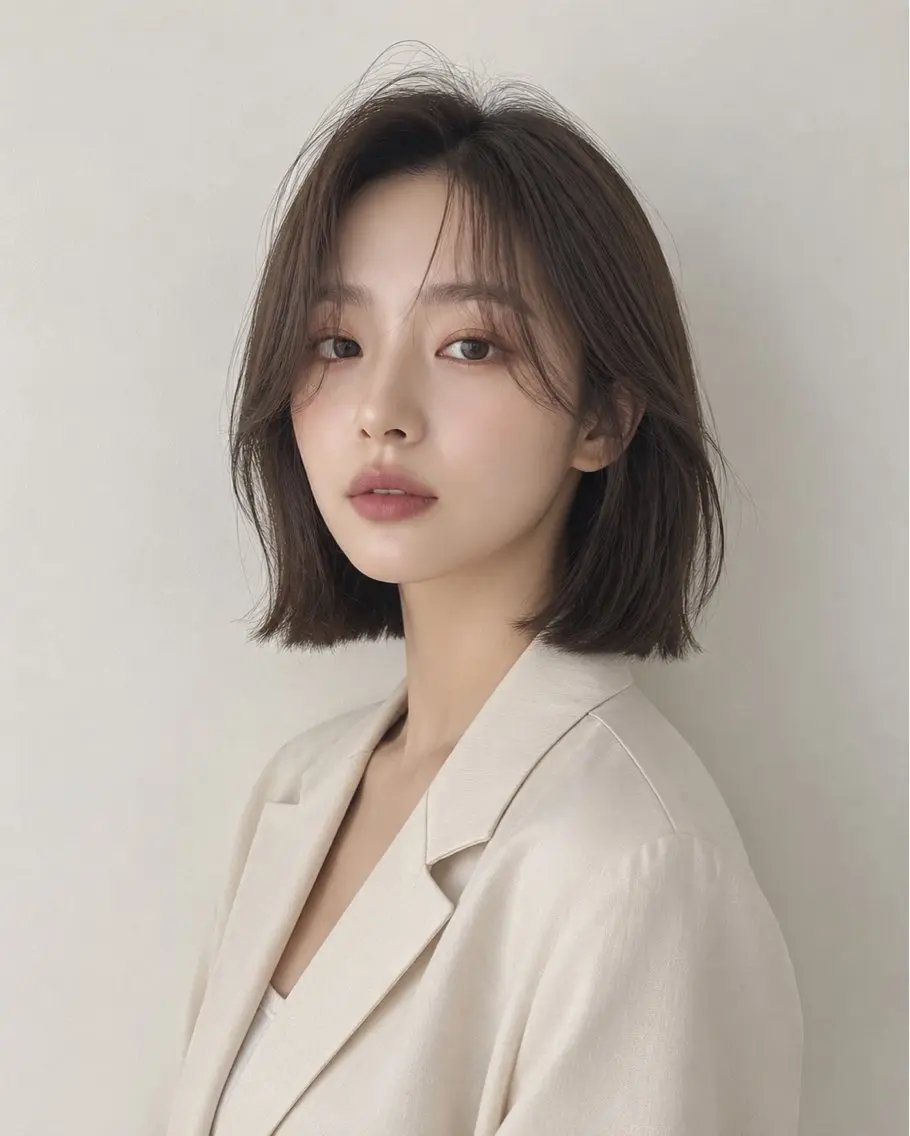 ショート カラー ボブ くびれヘア 顔周りカット 小顔カット カット ヘアカラー トリートメント モテ🤍トレンドヘア /新宿/ワカナのヘアスタイル