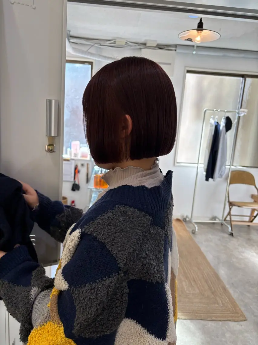 ショート カラー カット ヘアカラー sakura🌸 レイヤー/韓国ヘアのヘアスタイル