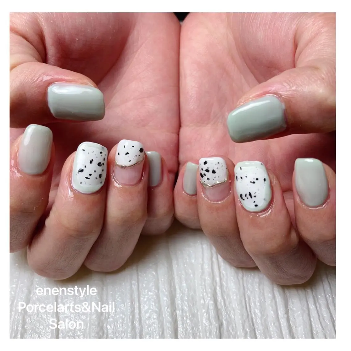 ショート ネイル ハンドネイル 🐾enen style 🐾のネイルデザイン