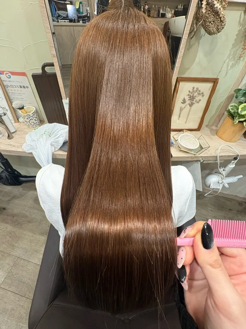 ロング 髪質改善 トリートメント 🤍ちなつ /髪質改善ヘアエステのヘアスタイル