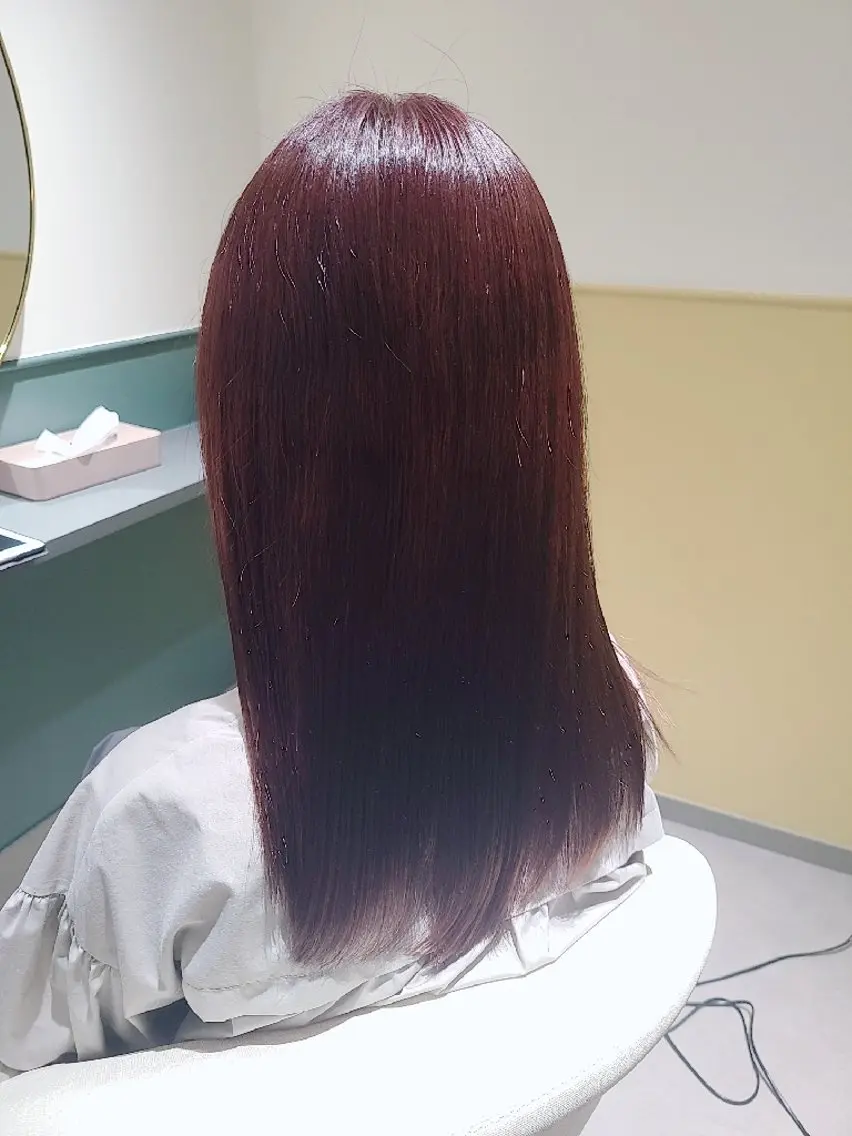 ロング ロング トリートメント カット ヘアカラー 縮毛矯正 トリートメント  髪質改善＋艶専門  ✧ オオノのヘアスタイル
