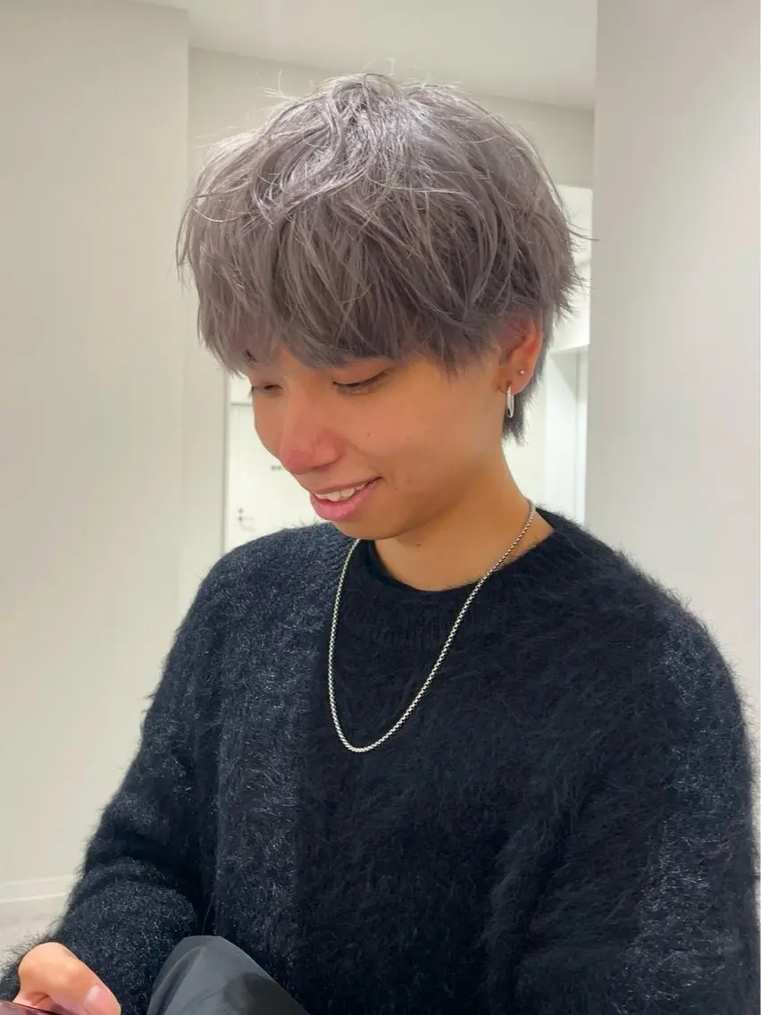ショート カラー バレイヤージュ ブリーチ ケアブリーチ ダブルカラー イヤリングカラー iena渋谷 /ゆーこのマツエク・マツパデザイン