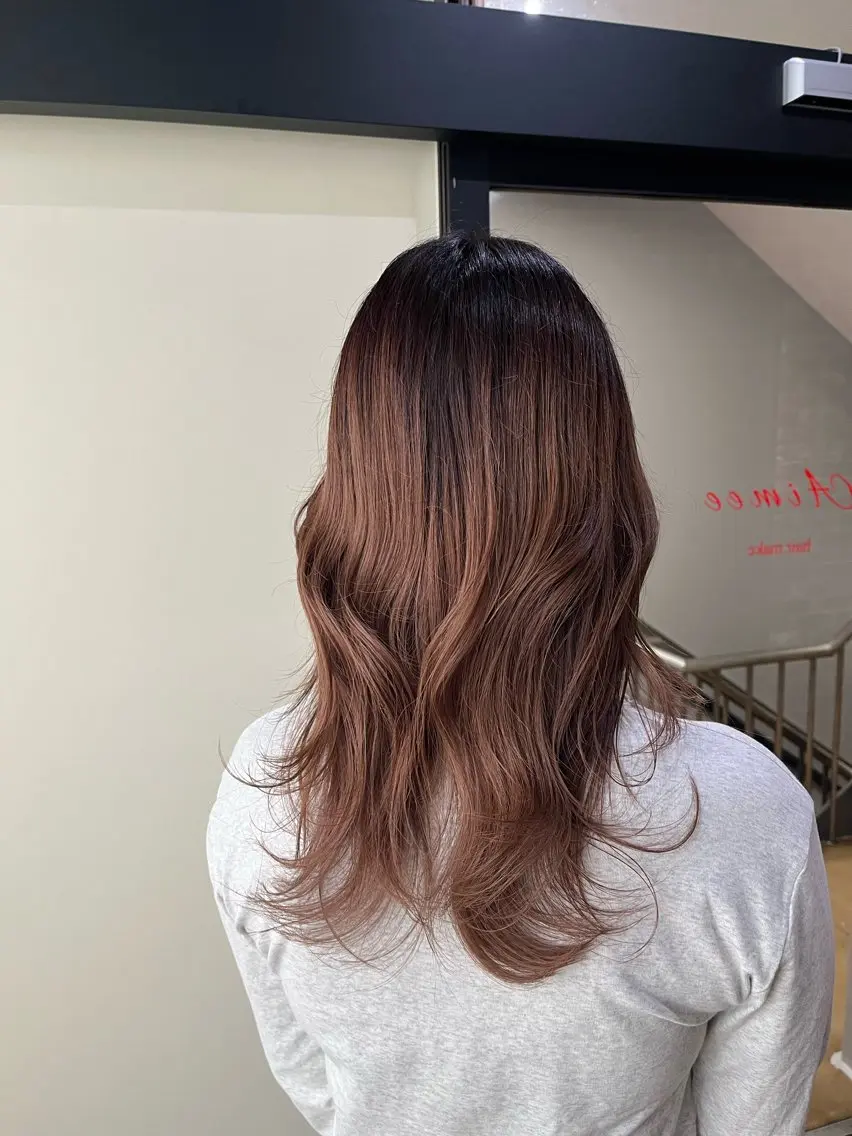 セミロング カラー ヘアアレンジ ヘアカラー 透明感×柔らか質感/ 小林 佳祐Aimeeのヘアスタイル