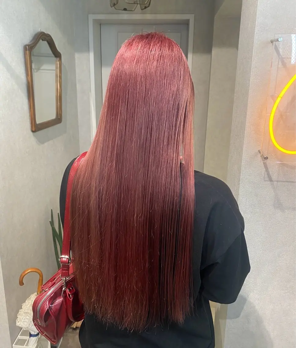 ロング カラー 透明感カラー🫧🎀 まりなのヘアスタイル