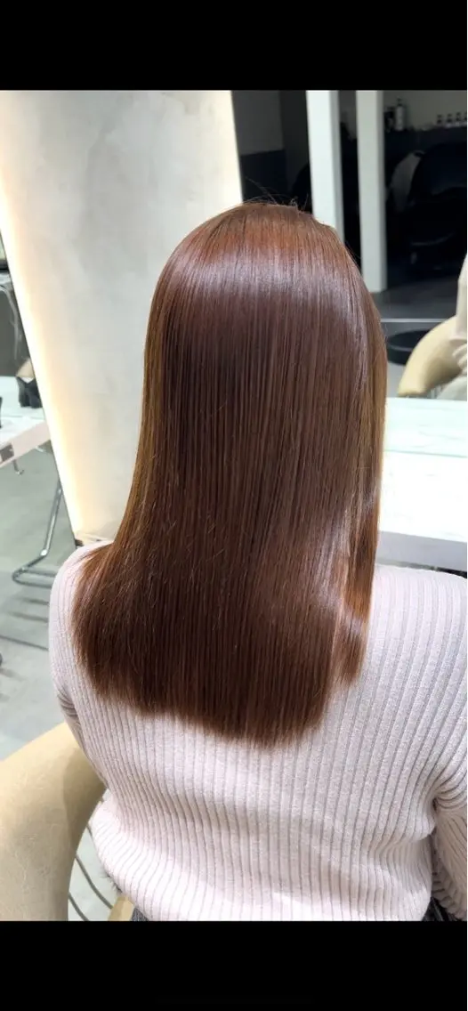 ミディアム カラー ブラウンカラー ピンクカラー ピンクブラウン 宮嶋 蓮のヘアスタイル