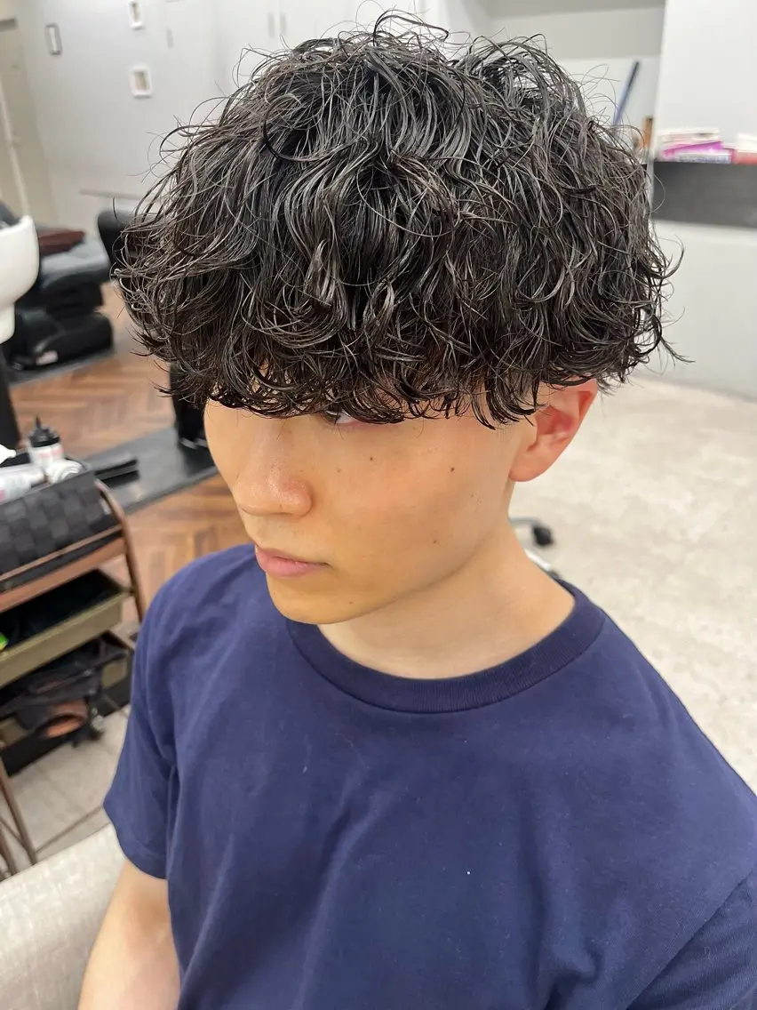 パーマ メンズ カット パーマ 🍐シャドウパーマ メンズ特化/守岡🍐のヘアスタイル