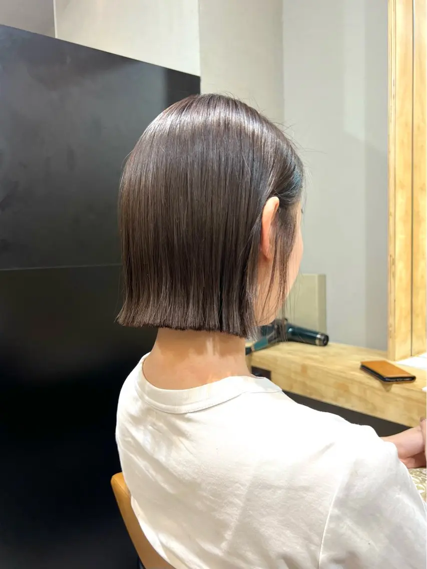 ショート ボブ 髪質改善 神戸ボブ✂️ ioe三宮/田 伸佳のヘアスタイル