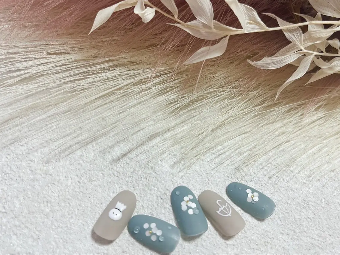 ネイル ジェルネイル メンズネイル パラジェル 春ネイル 夏ネイル ハンドネイル kiki nail &brow二子玉川のネイルデザイン