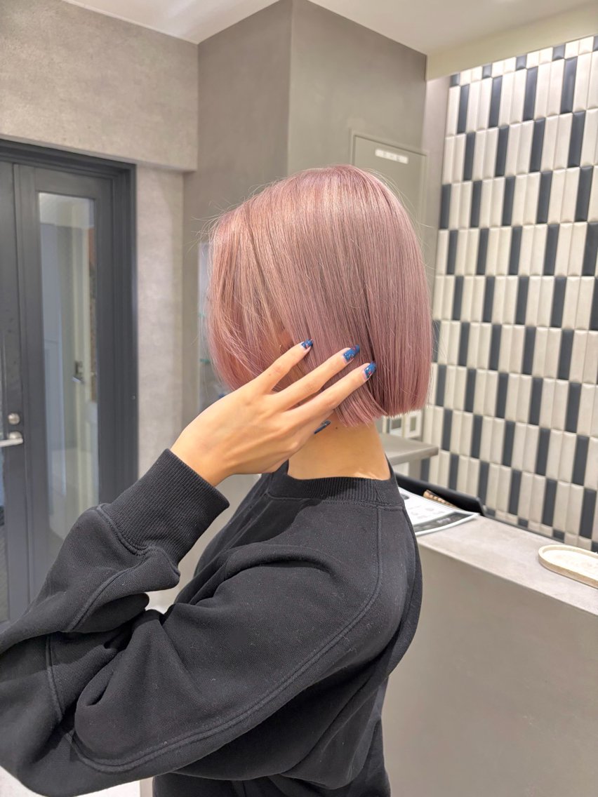 ショート カット ヘアカラー トリートメント ほのか./ヘアセット /艶カラーのヘアスタイル