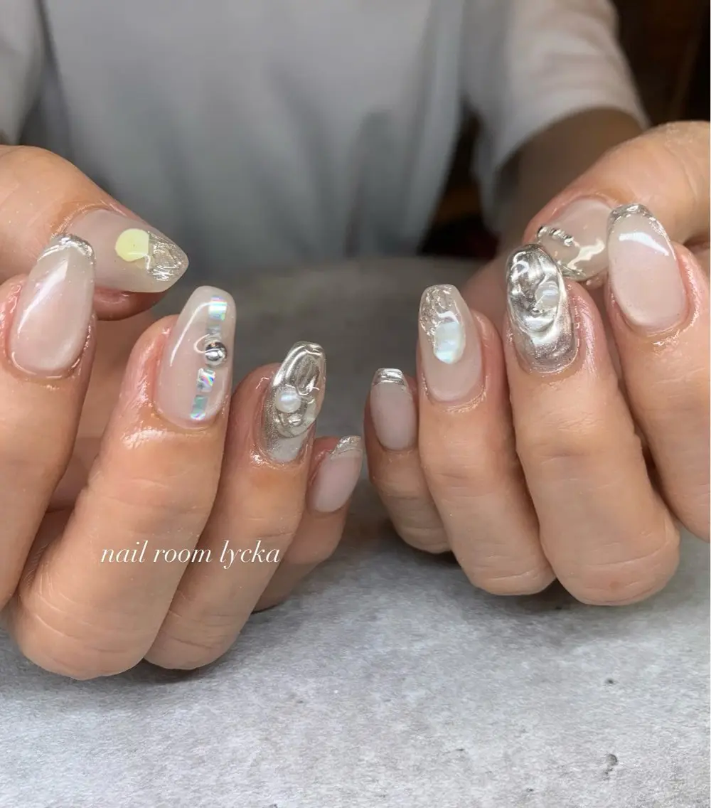 ネイル ネイルルームリッカ 𝐦𝐚𝐲𝐮のネイルデザイン