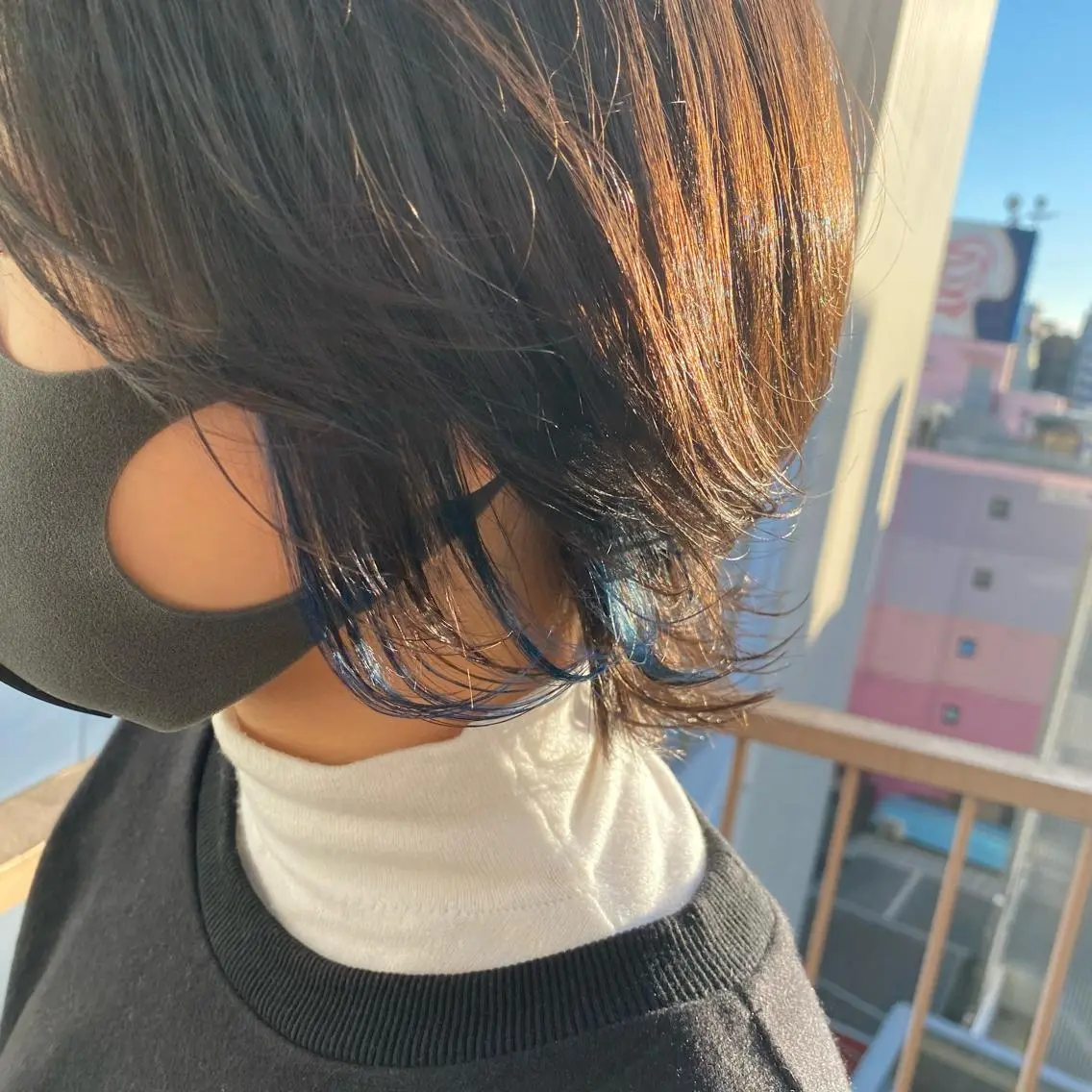 カラー イヤリングカラー 🫧透明感カラー 🫧 ジルバ清水南海のヘアスタイル