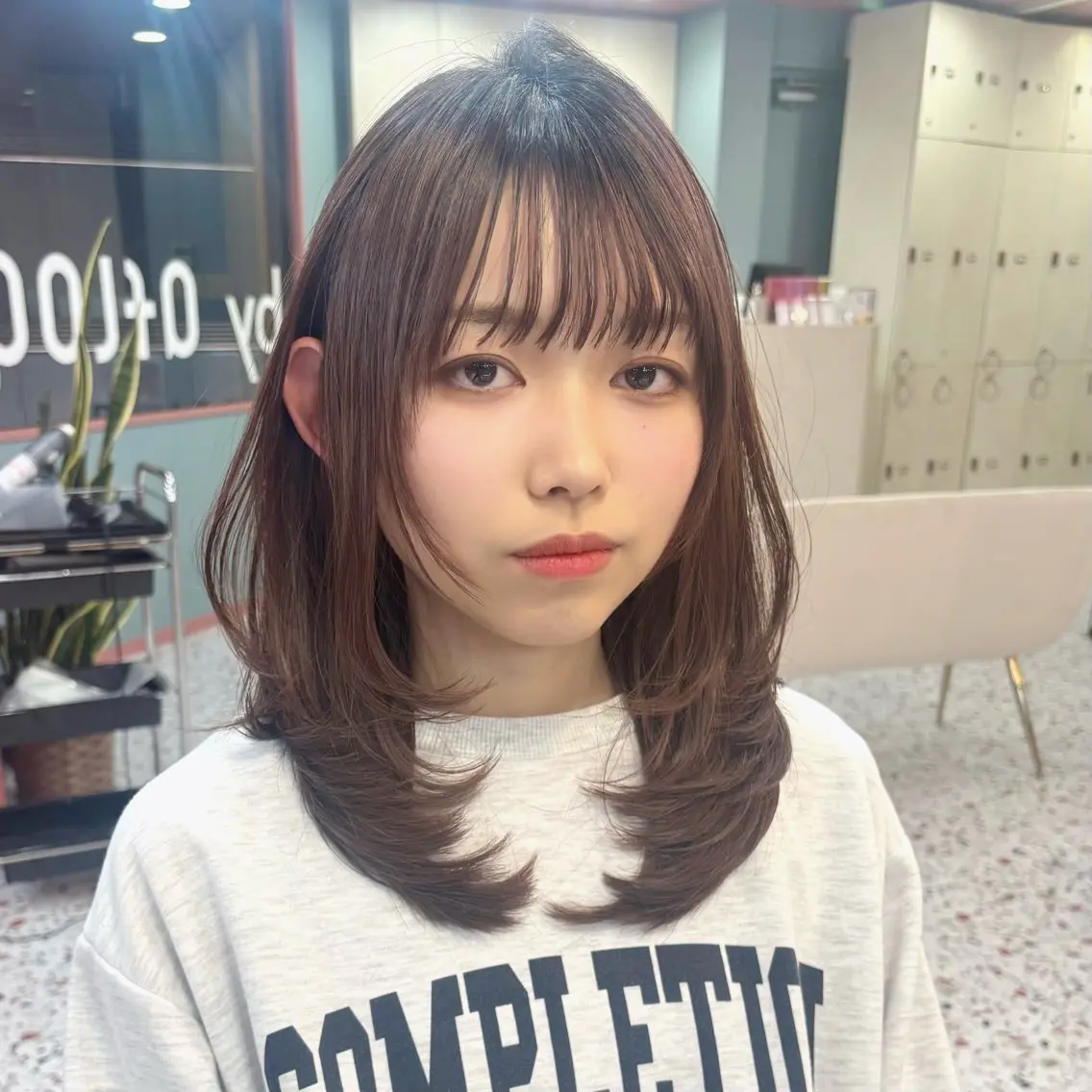 ミディアム カット トリートメント レイヤー/メンズ 竹田凪儀のヘアスタイル