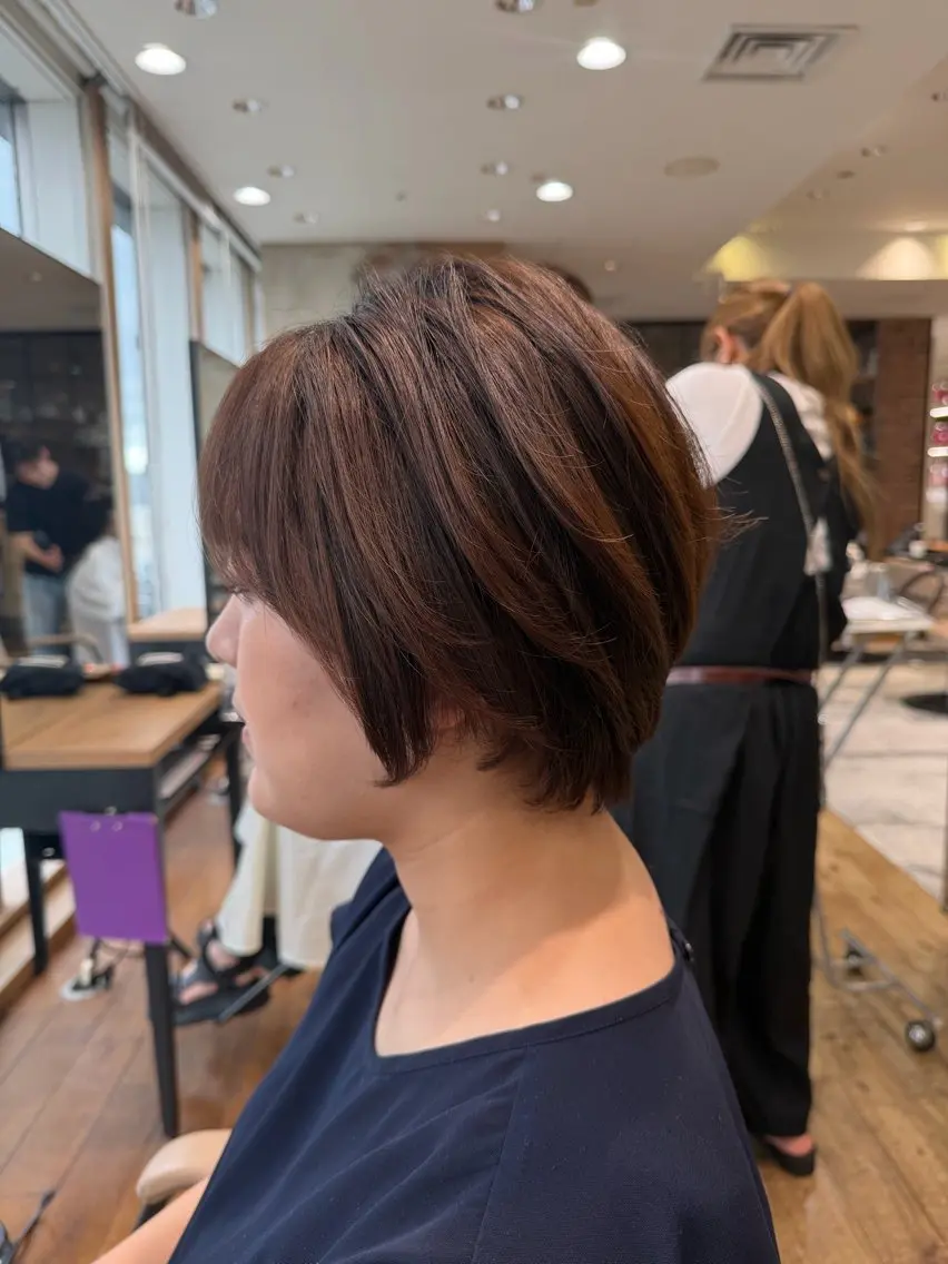 ショート カット ヘアカラー トリートメント 野呂 海吏のヘアスタイル