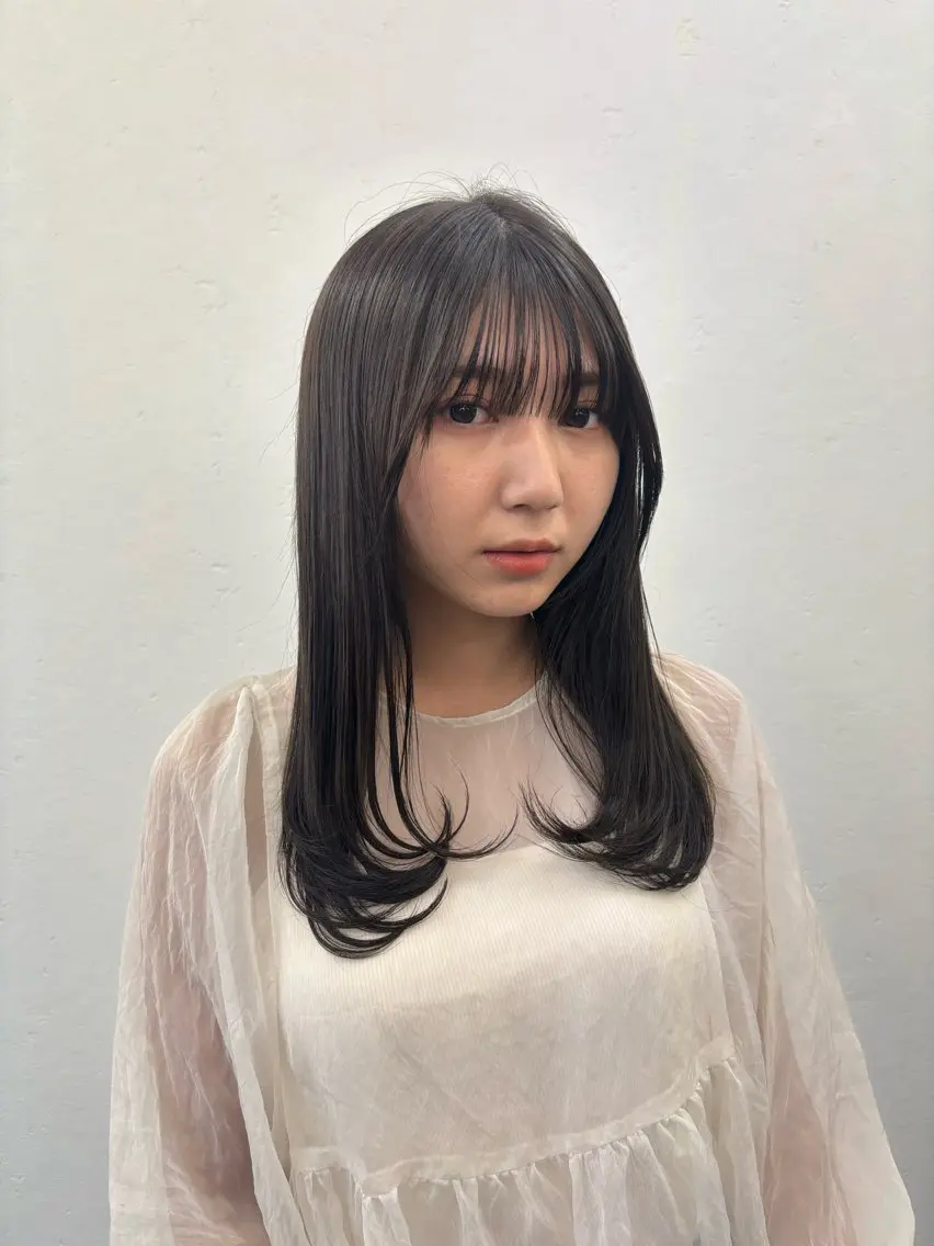 ロング レイヤーカット カット ヘアカラー レイヤー /艶髪美髪 /マナミのヘアスタイル