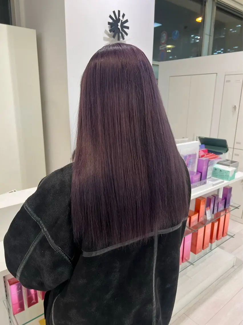 ロング カラー ヘアカラー ParveMix🍀 藤原愛未のヘアスタイル