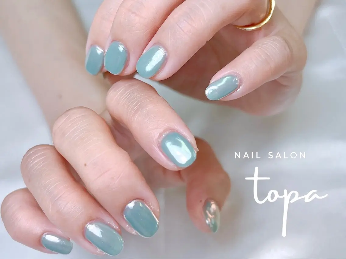 ネイル オーロラネイル nail salon topaのネイルデザイン