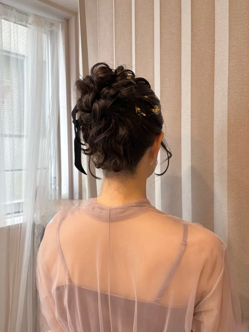 ヘアアレンジ ヘアセット Mila hinaのヘアスタイル