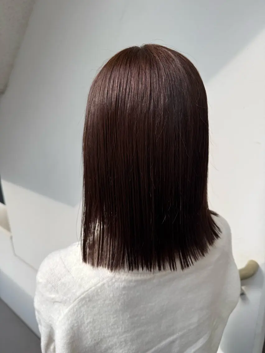 ミディアム カラー ヘアカラー トリートメント 🎀Eyelash/ 艶カラー🎀ゆうなのヘアスタイル