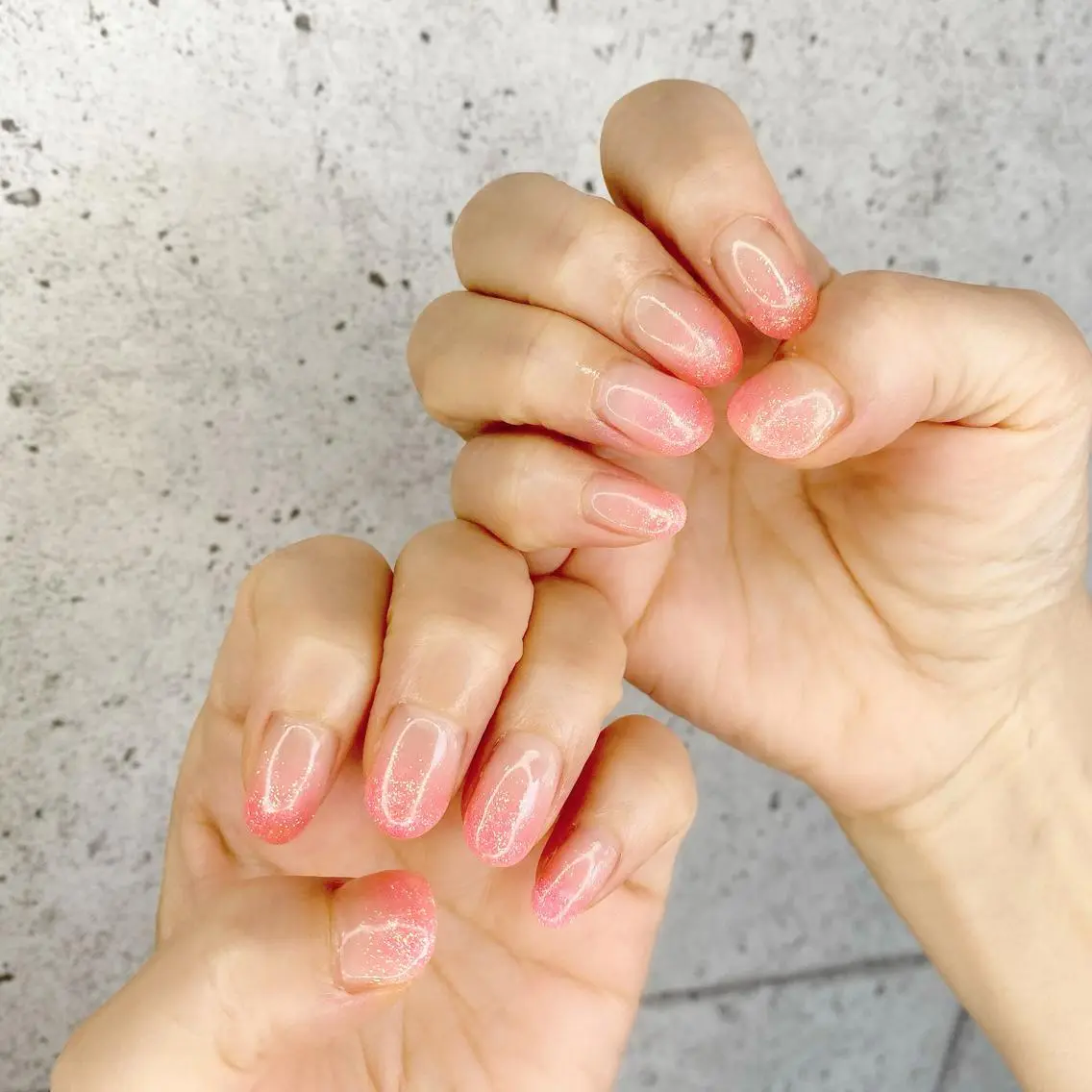 ミディアム カラー パーマ ヘアアレンジ メンズ キッズ ネイル マツエク・マツパ グラデーションカラー ピンクカラー カラーマツエク グラデーション ピンク Salon Ｋのネイルデザイン