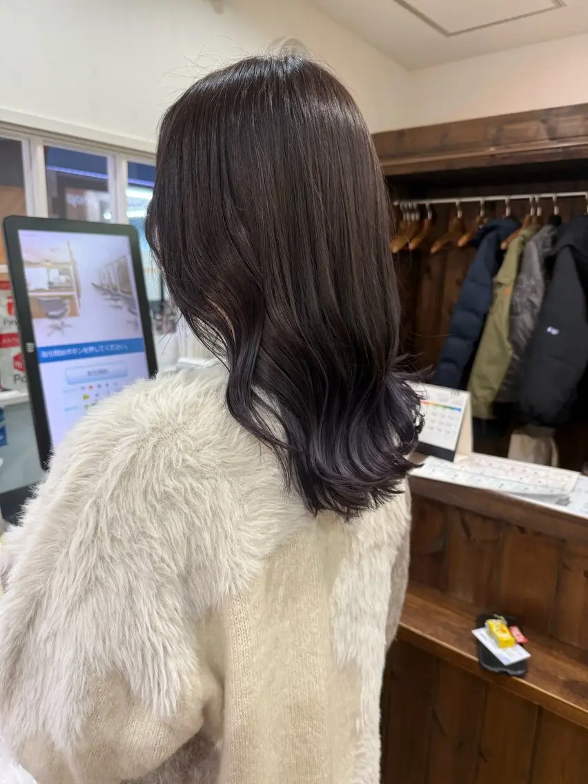 ミディアム カラー ラベンダーカラー ヘアカラー 💖ダブルカラー/ ヘアセット/晴香💖のヘアスタイル