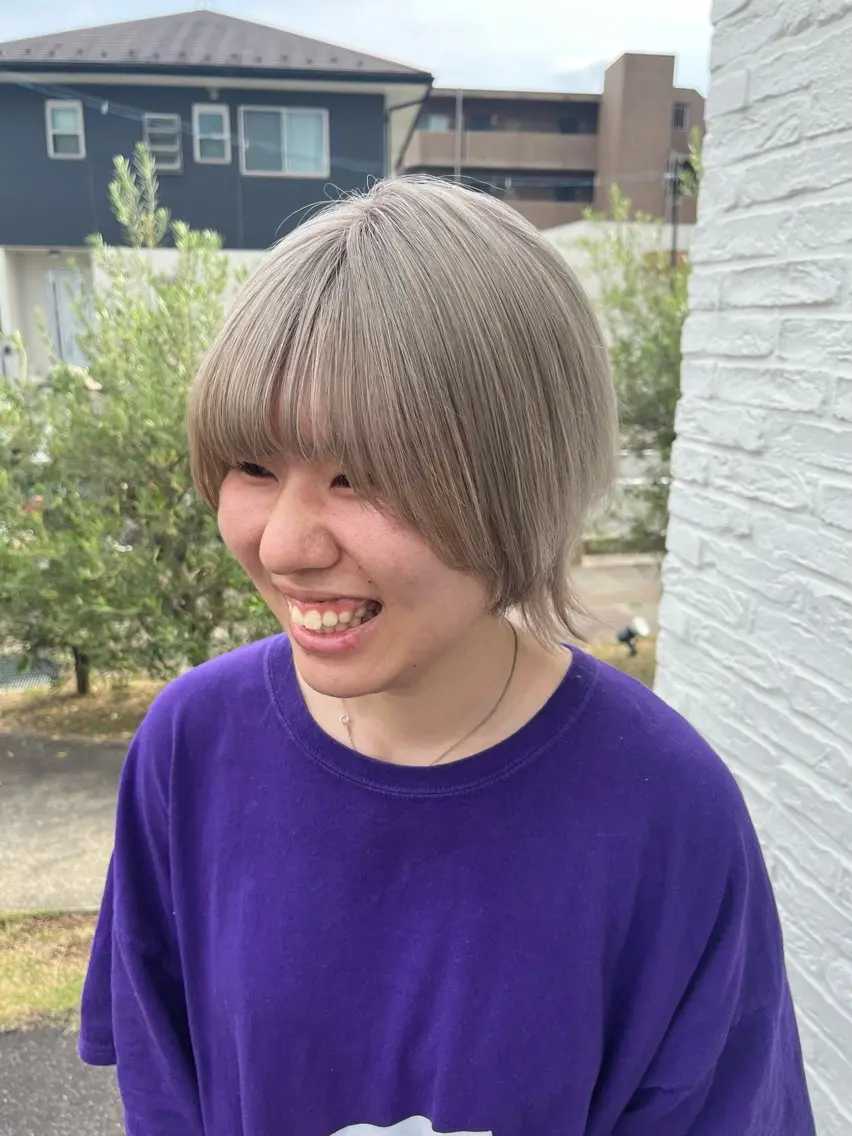 ショート ヤナギウチ エリカのヘアスタイル