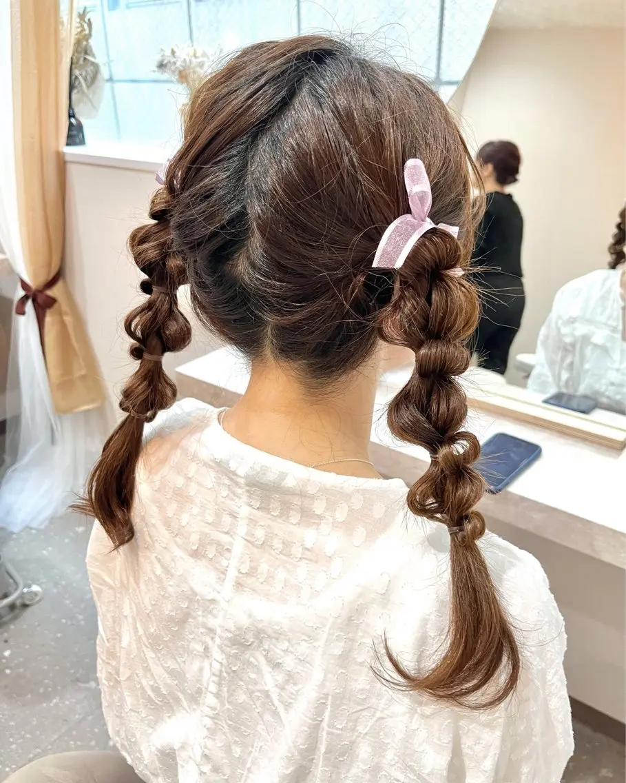 ヘアアレンジ ヘアセット Mila Akariのヘアスタイル