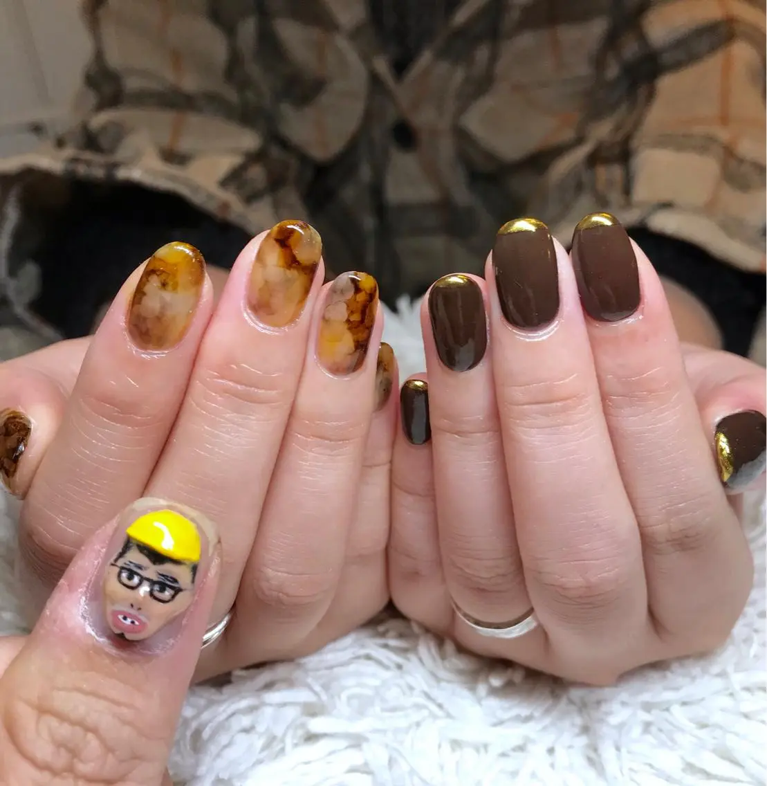 ミディアム カラー パーマ ヘアアレンジ ネイル マツエク・マツパ el. by Aoのネイルデザイン