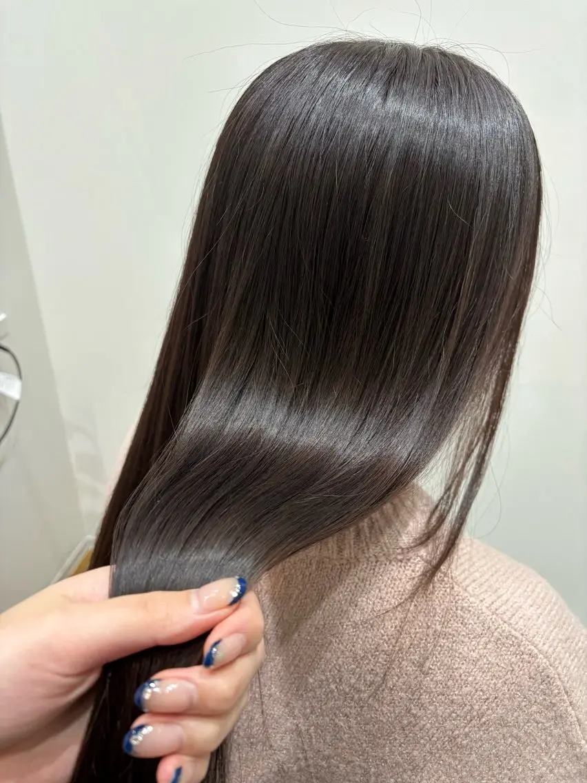 ロング カラー ブラウンカラー ショコラブラウン 🤍美髪縮毛/髪質 改善/池上夏凜🤍のヘアスタイル