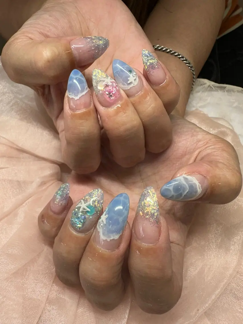 ネイル ハンドネイル AOAQUA SHIORIのネイルデザイン