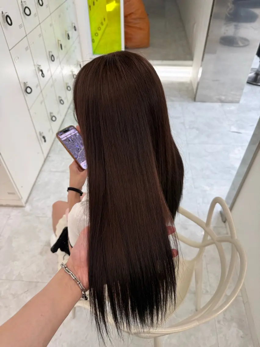 ロング カラー ヘアカラー トリートメント ヘアセット 中韓レイヤー/ ブラウン🤎はやとのヘアスタイル