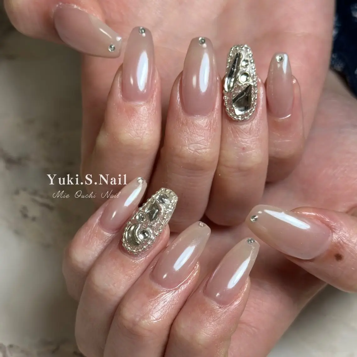 ロング ハンドネイル Yuki S.Nailのネイルデザイン