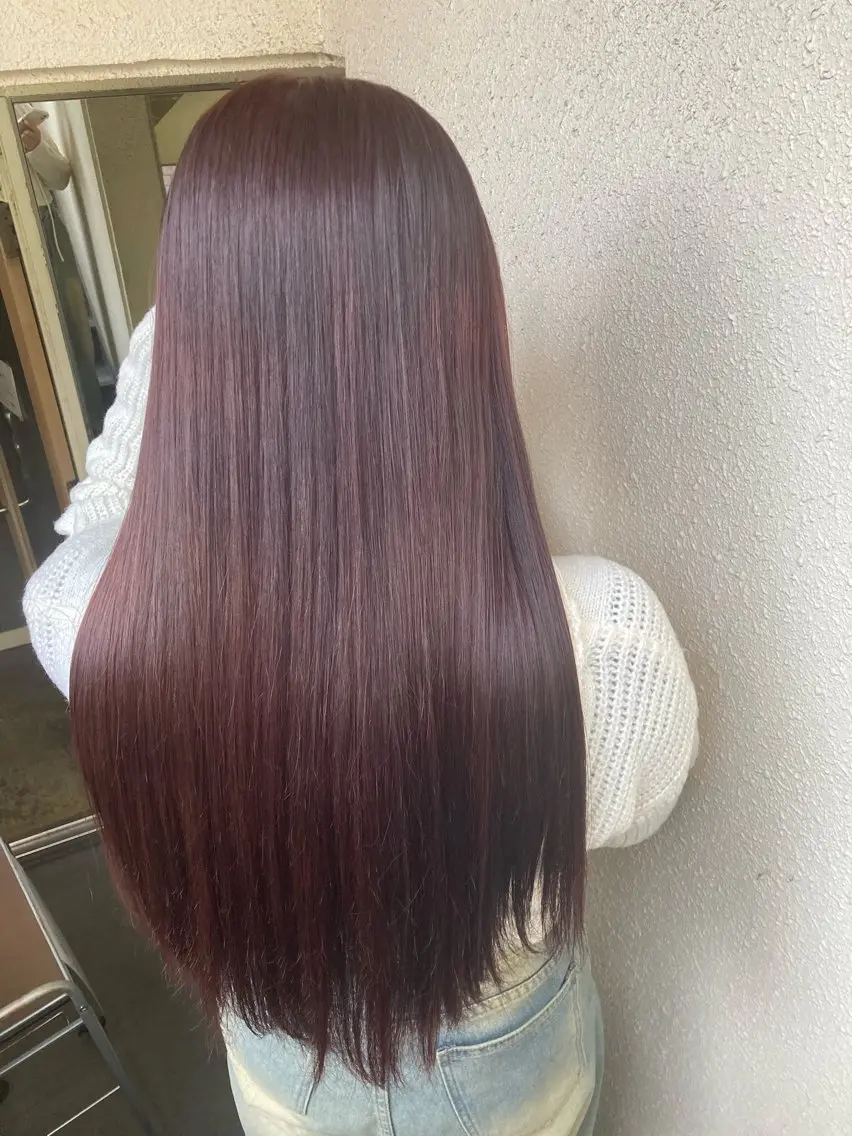 ロング カラー レッドカラー 🌸髪質改善特化🌸 店長 ゆうやのヘアスタイル