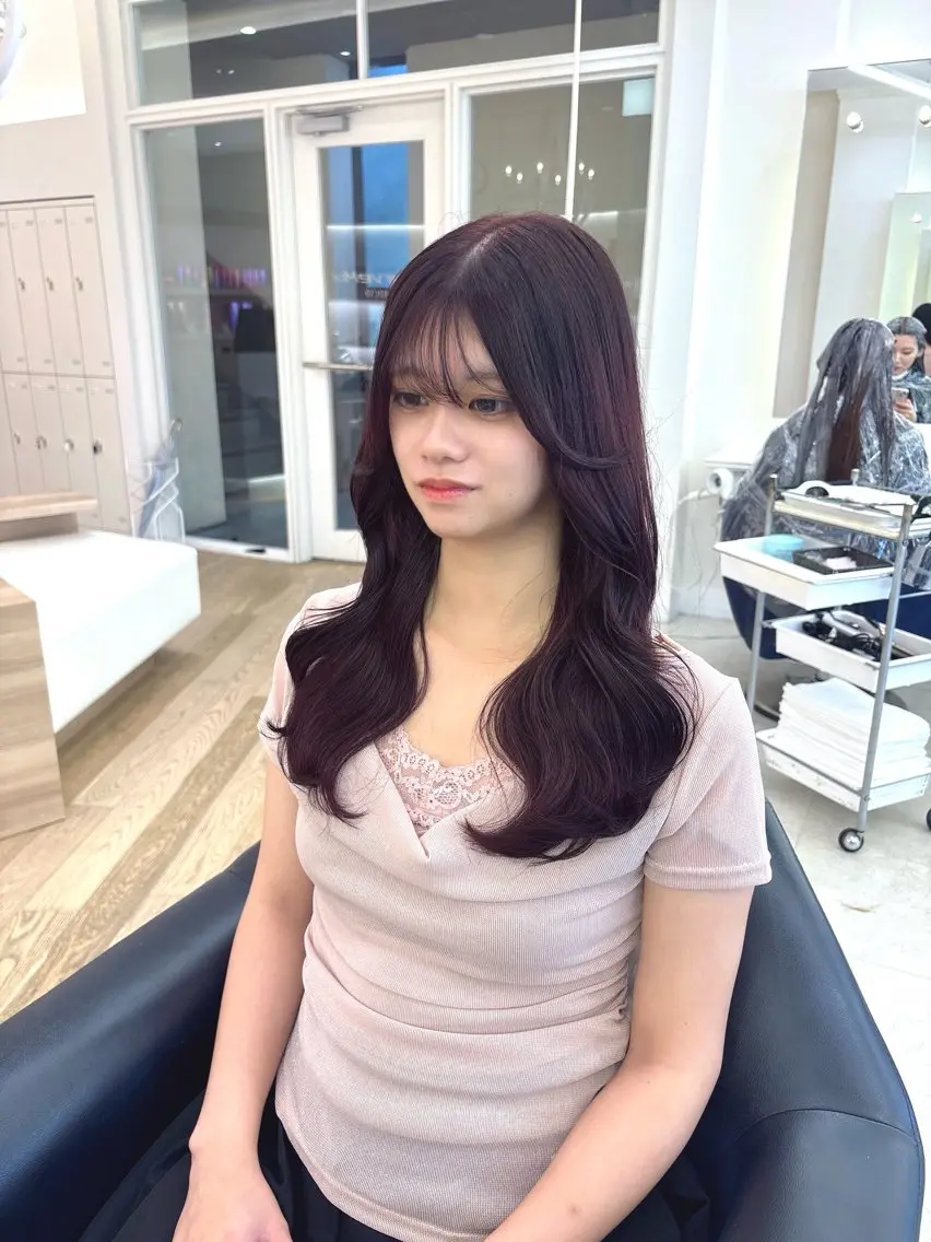 ロング カラー ヘアカラー ParveMix 楠本結菜💟のヘアスタイル
