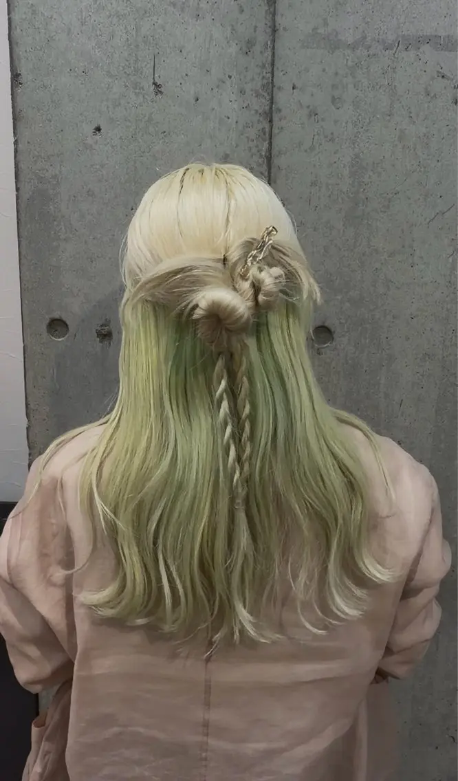 ヘアアレンジ ハーフアップ ヘアセット [lani ] konatsuのヘアスタイル