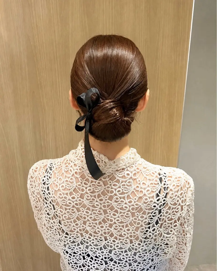 ロング ヘアアレンジ juve.大分/ 秋月ひとはのヘアスタイル