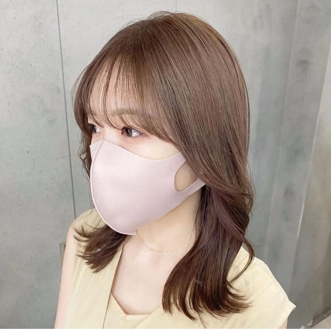 セミロング カラー ナチュラル×色気パ ーマ 渋谷/マナミのヘアスタイル