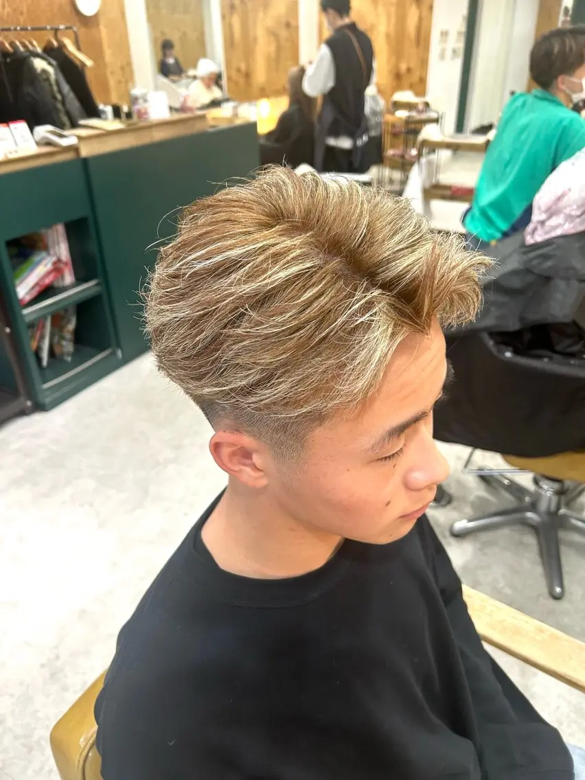カラー ヘアアレンジ メンズ 《外国人風ヘア特化》 早川 愛斗のヘアスタイル