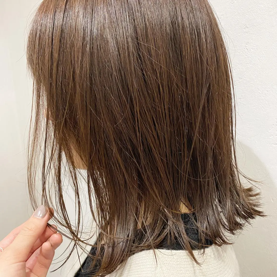 ミディアム カラー ベージュカラー グレージュ ボブ/salut町田 🧡kanaのヘアスタイル