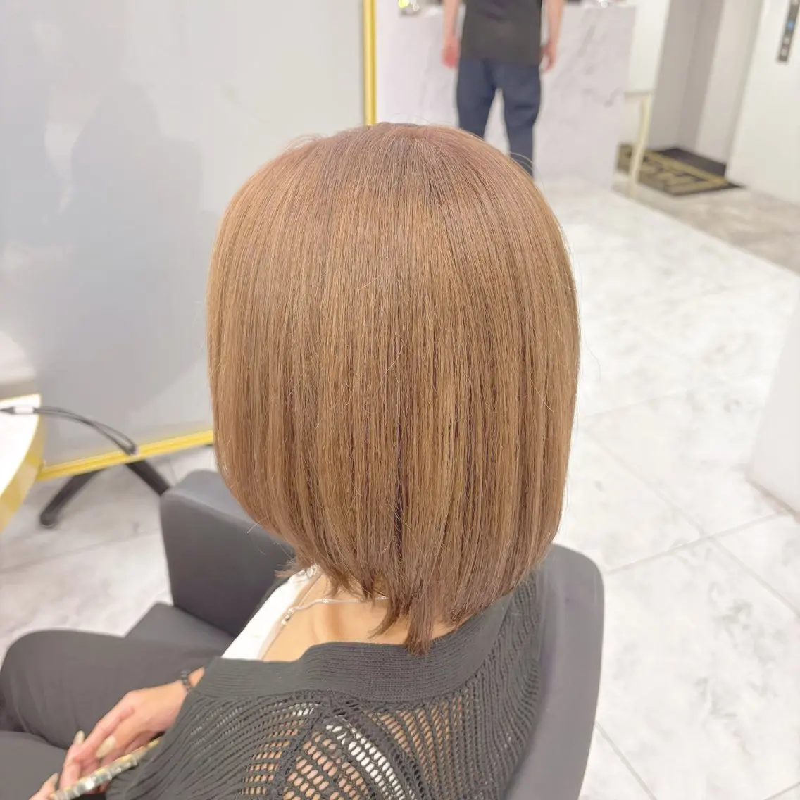 セミロング ヘアカラー トリートメント 中山 ちかのヘアスタイル