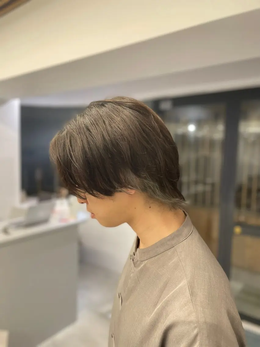 ショート メンズ ヘアカラー トリートメント 絶対綺麗な暖色カラー 🎯あります✨増渕✨のヘアスタイル