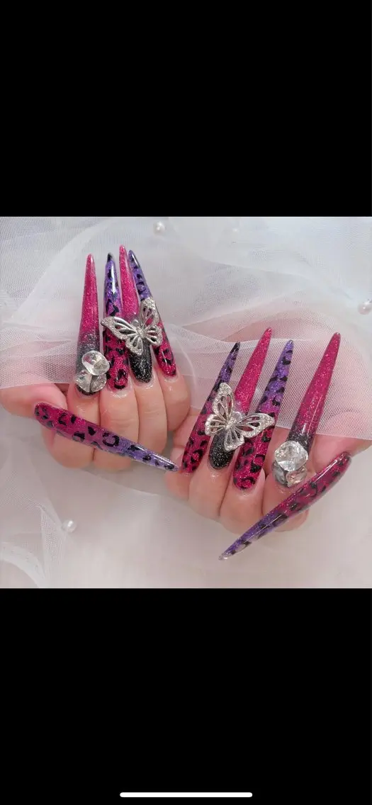 ネイル アートネイル オーロラネイル チークネイル 長さ出し フットネイル Chan nailsのネイルデザイン