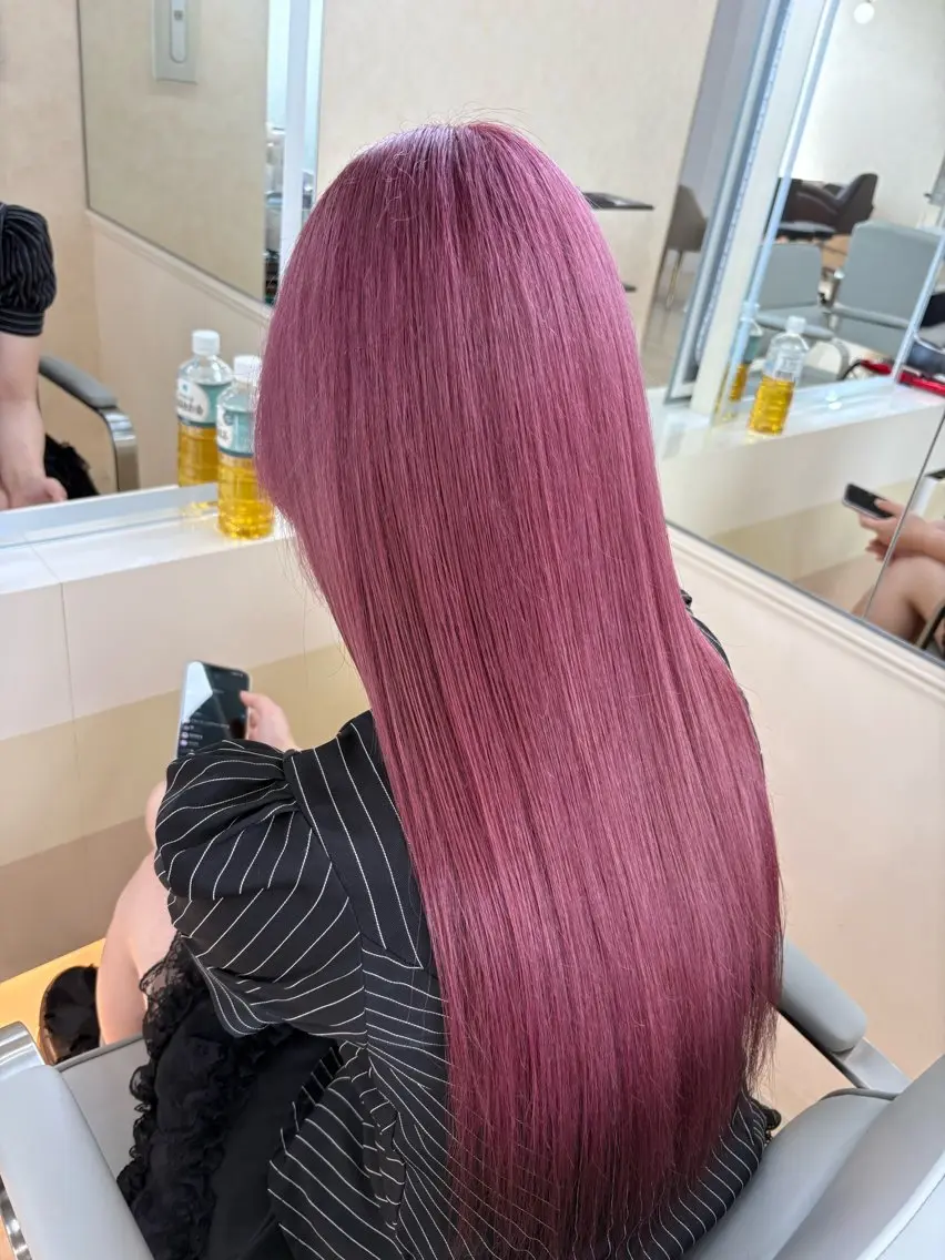 ロング ✨️ 藤田    輝 ✨️カラーモデル募集のヘアスタイル
